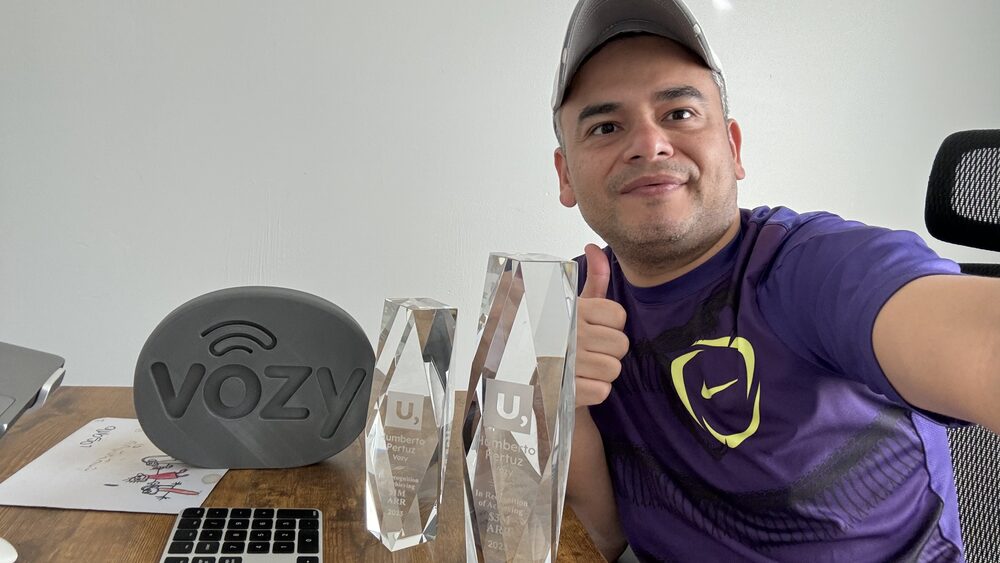 An Unstoppable Founder with their milestone trophy